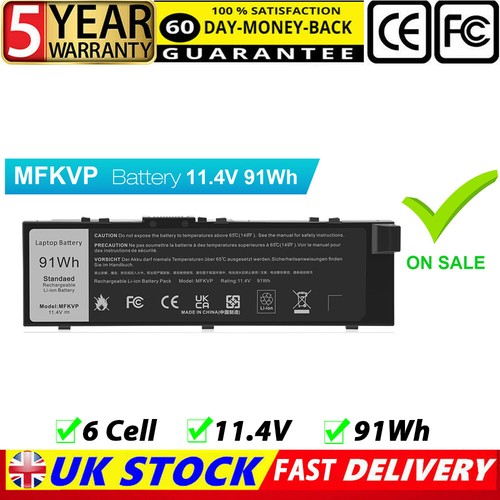91wh mfkvp battery for - battery,