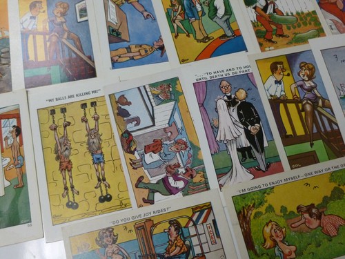 Comic postcards saucy - saucy, seaside