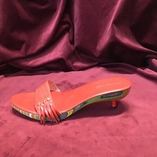 Vintage 60s 70s Wood Sandals
