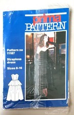 Prima Sewing Pattern Strapless