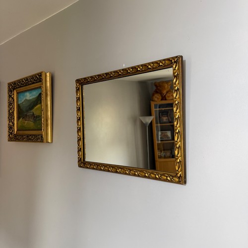Vintage gold ornate mirror - vintage,