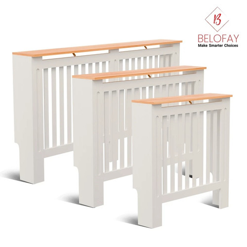White radiator cover mdf small - white,