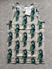 BNWT Maxomorra Parrot organic Cotton Tank Top Vest Size 134/140 (9-10 years)