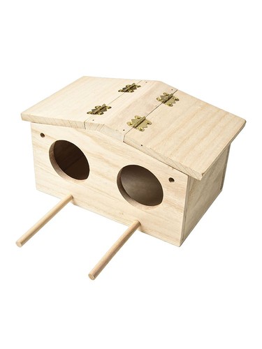 Wooden box bird breeding - wooden,