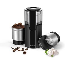SHARDOR Electric Coffee and Spice Grinder 2 Bowls for Wet and Dry Grinding 70g