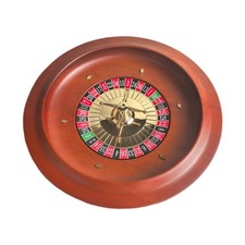 Wooden roulette wheel night - roulette,