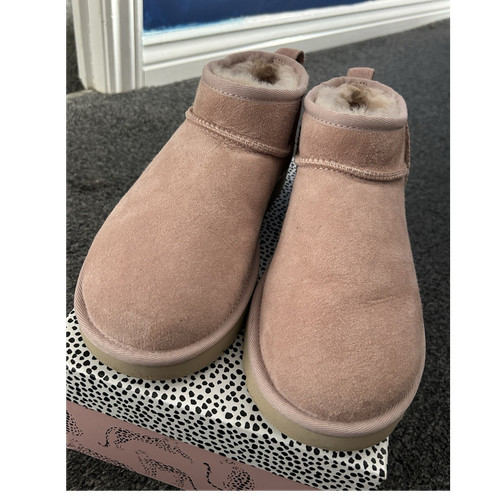 Ugg pink suede - pink, sheepskin