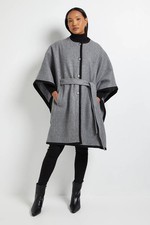 Wallis Dark Grey Coat Womens