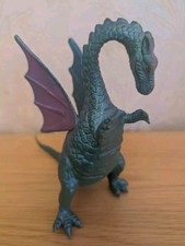 Mythical Dragon Plastic Toy Figure Purple/Green 5" Toy