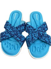 Dunlop Blue Slip On Sandals Cushioned Sole - Size UK 7