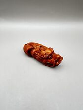 Vintage Japanese Netsuke Dragon Fish 7cm