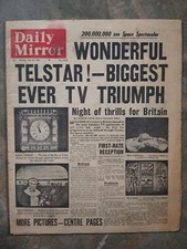 Newspapers 1962 back issues Birthday Gift Tabloid and Broadsheets