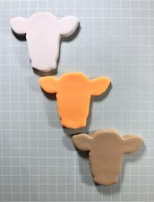 Cow Head, Fondant, Pastry Cookie Cutter 75mm Length - Hand Wash Only 