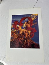 Maxfield Parrish “Jason & Teacher” Original Illust’n 1st Ed 1910 ‘A Wonder Book’