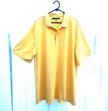 BNWOT Greg Norman Golf Polo Shirt Mens Size XL Yellow Play Dry