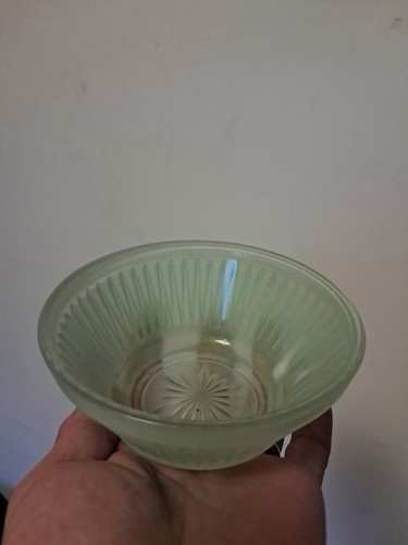 Vintage green glass - green, bowl