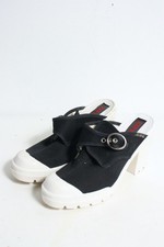 Womens Vintage y2k Chunky Sling Back Trainer Style Heels - Size 4.5 (ba130)