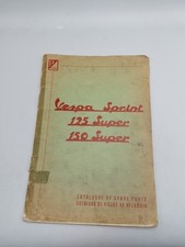 Piaggio Vespa Sprint 125 Super 150 Super Catalogue Of Spare Parts Acceptable...