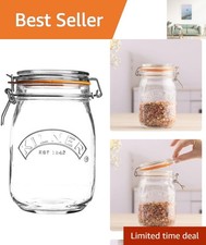 Stylish 1 Litre Clear Glass