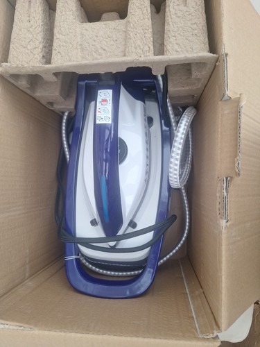 Blue white corded steam - &,