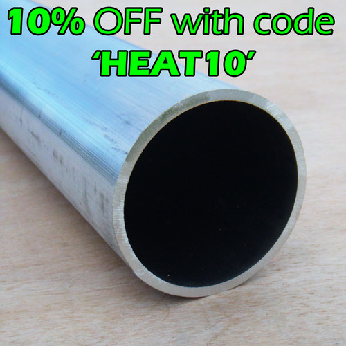 Aluminium round tube pipe - round,