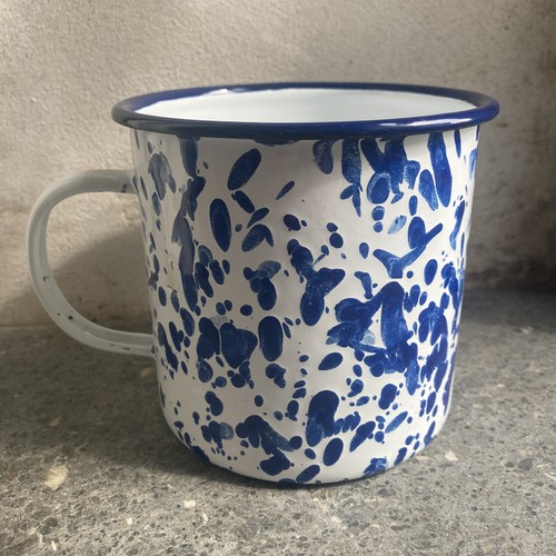 Vintage style blue - &, white