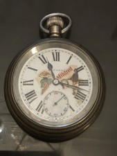 VINTAGE RARE BRITISH RAIL RECORD RAILWAY POCKET WATCH HANDPAINTED DIAL MILDRED