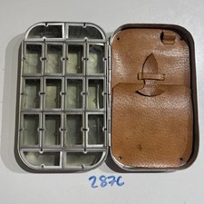 Richard Wheatley Vintage 16 Compartment Fly Box With Cast Pouch