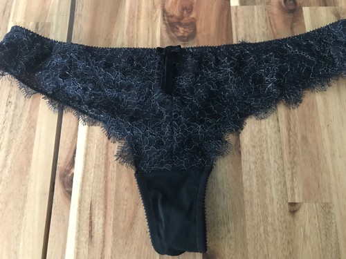 Figleaves black silver - , thong