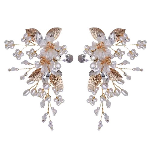 1pair elegant pearl flower - pearl,