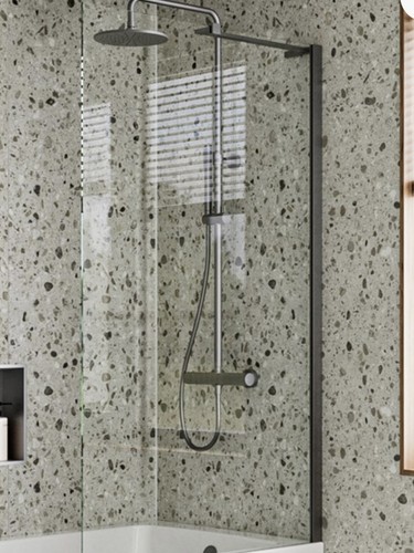 Crosswater clear fixed bath - fixed,