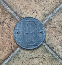 English Electric Vintage Industrial Makers Medallion Plaque