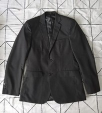 Mens Black Primark Suit Jacket 36R