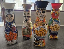 4 CLASSIC MATEY BUBBLE BATH BOTTLES - SAILOR - GENIE - PIRATE - PARROT -EMPTY