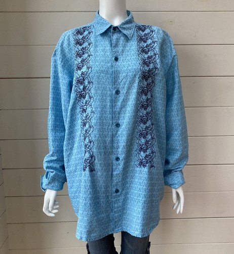 Vintage linen blend shirt - a,