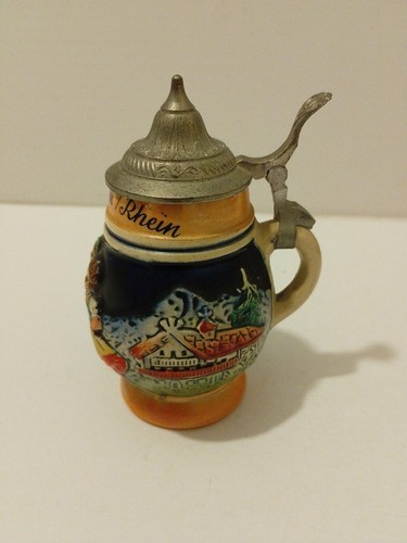 Vintage mini lidded beer - vintage, stein