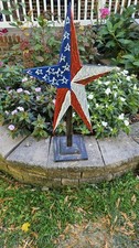 American flag star made from