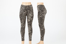 Womens Ladies Leopard Cheetah Animal Print Leggings Full Length Stretchy Trouser