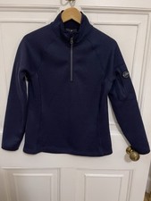 Gill Highly Breathable Navy Sleeve Pocket Knit Fleece Women 12 Great Condition