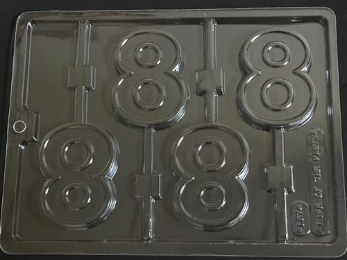Chocolate lolly number - number, moulds