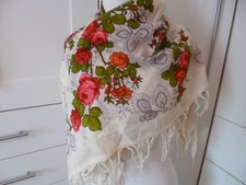 RUSSIAN SCARF SHAWL CREAM WITH