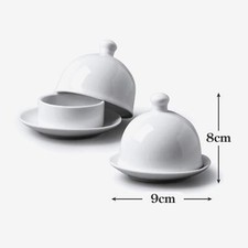 2x Porcelain Butter Pat with