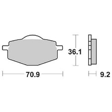 PAIR OF BRAKE PADS 575HF 575