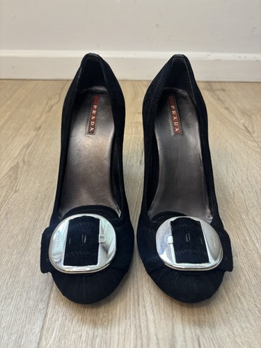 Prada vintage black suede - vintage,