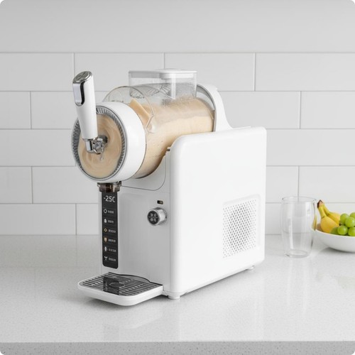 Soft serve ice cream machine - serve,