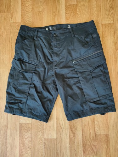 Star raw mens black cargo - black,