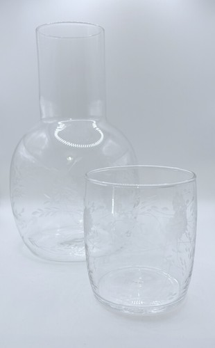 Etched bedside water - etched,