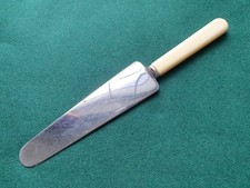 Vintage JOSEPH RODGERS Sheffield Faux Bone Handle Cake Slice Stainless Steel