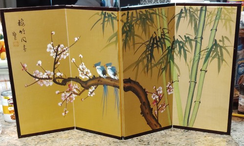 Vintage japanese panel - japanese, 4-panel