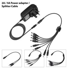 12V 2A 5A DC Power Supply Adapter Transformer LED CCTV Camera 2.1mm UK Plug/ PSU